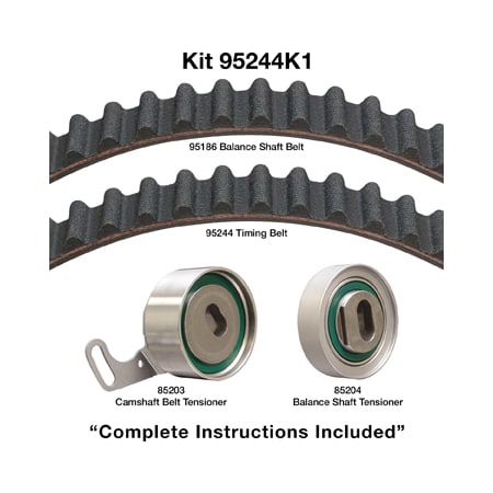 Dayco 94-02 Acura/Honda/Isuzu 2.2/2.3L Timing Belt Kit, 95244K1 95244K1